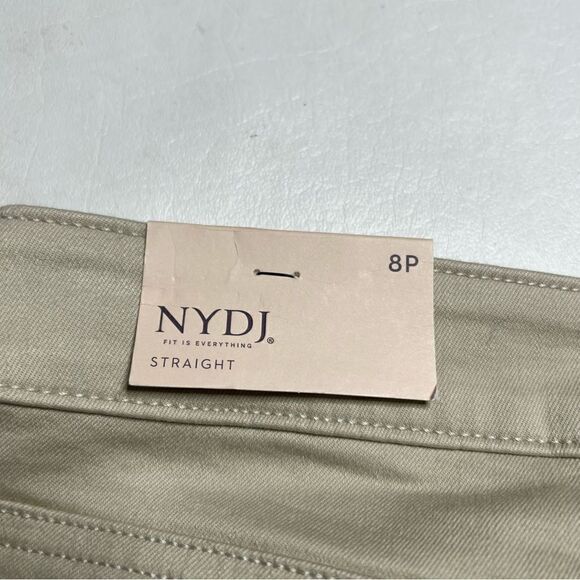 NYDJ | NWT Lift TuckāTechnology High Rise Marilyn Straight Cream ColoredāJeans - Picture 8 of 8